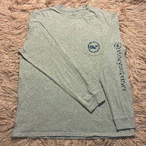 Vineyard Vines Heather Gray Long Sleeve Tee